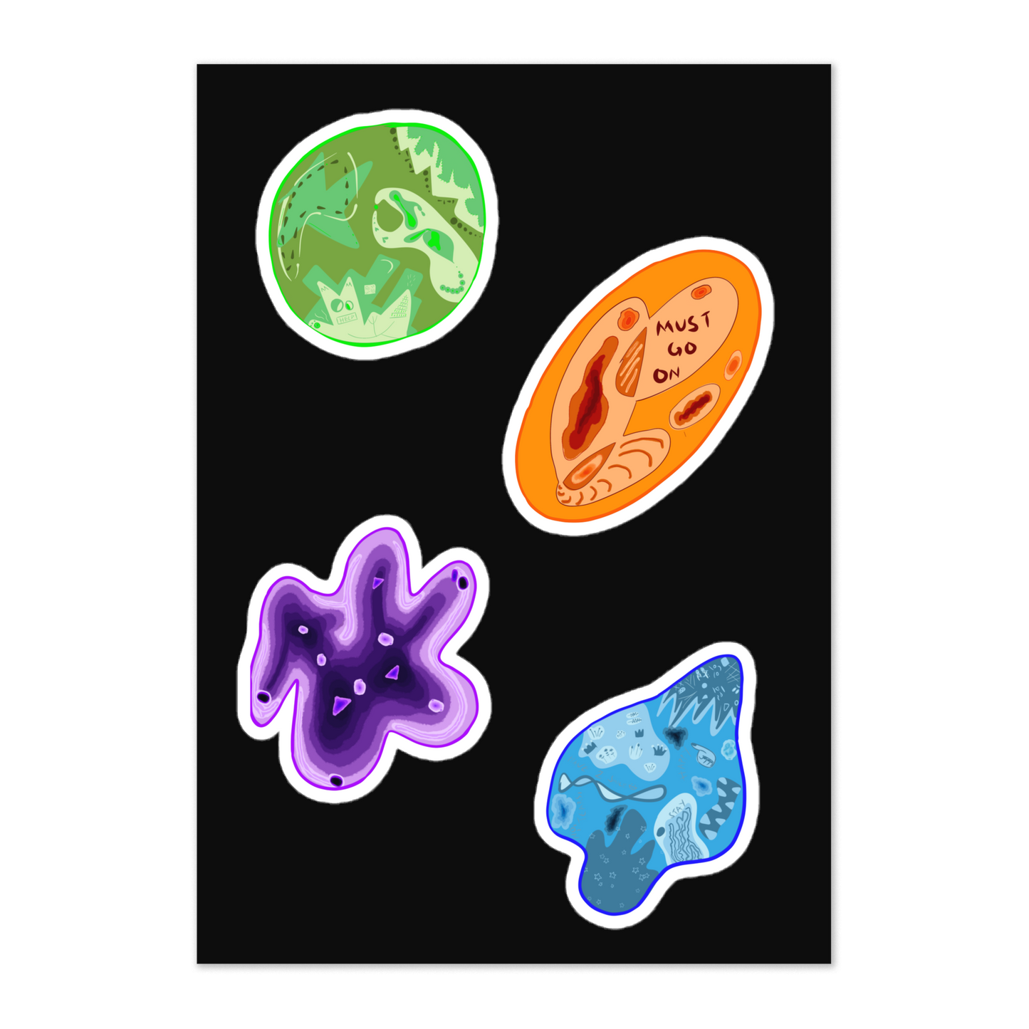 G2BH Amoeba Stickers