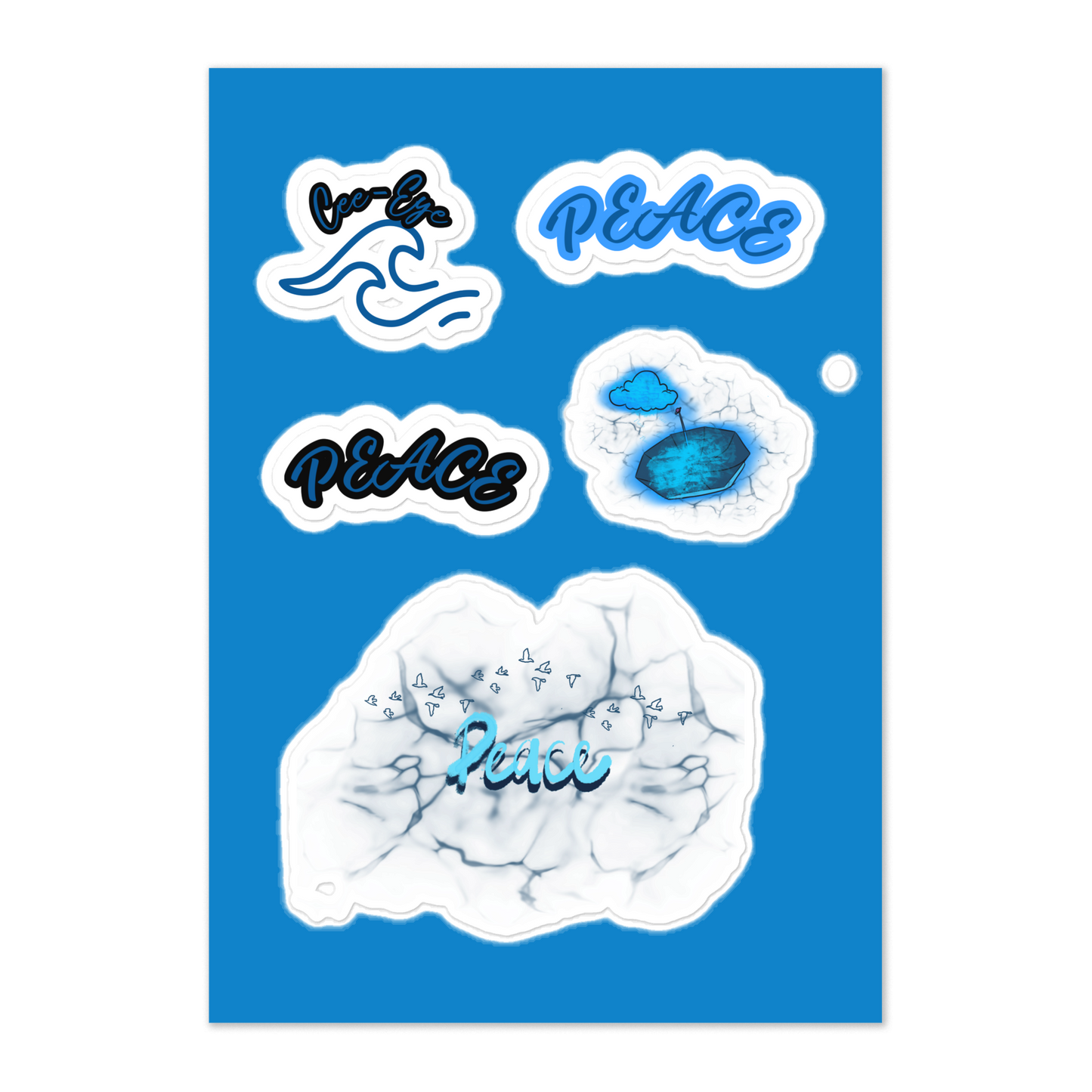 PEACE Sticker sheet