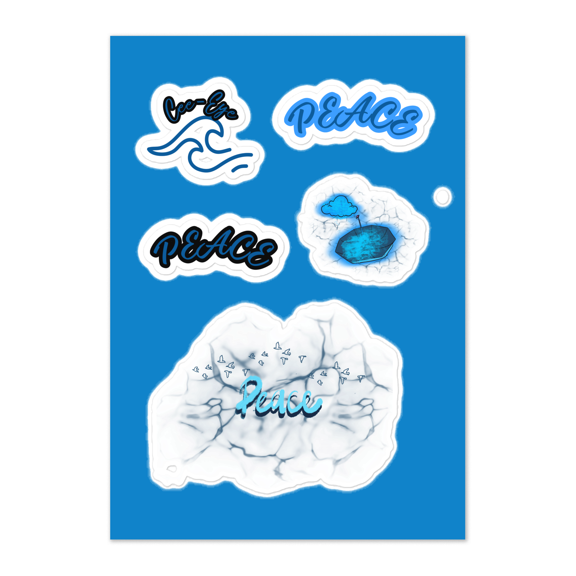 PEACE Sticker sheet